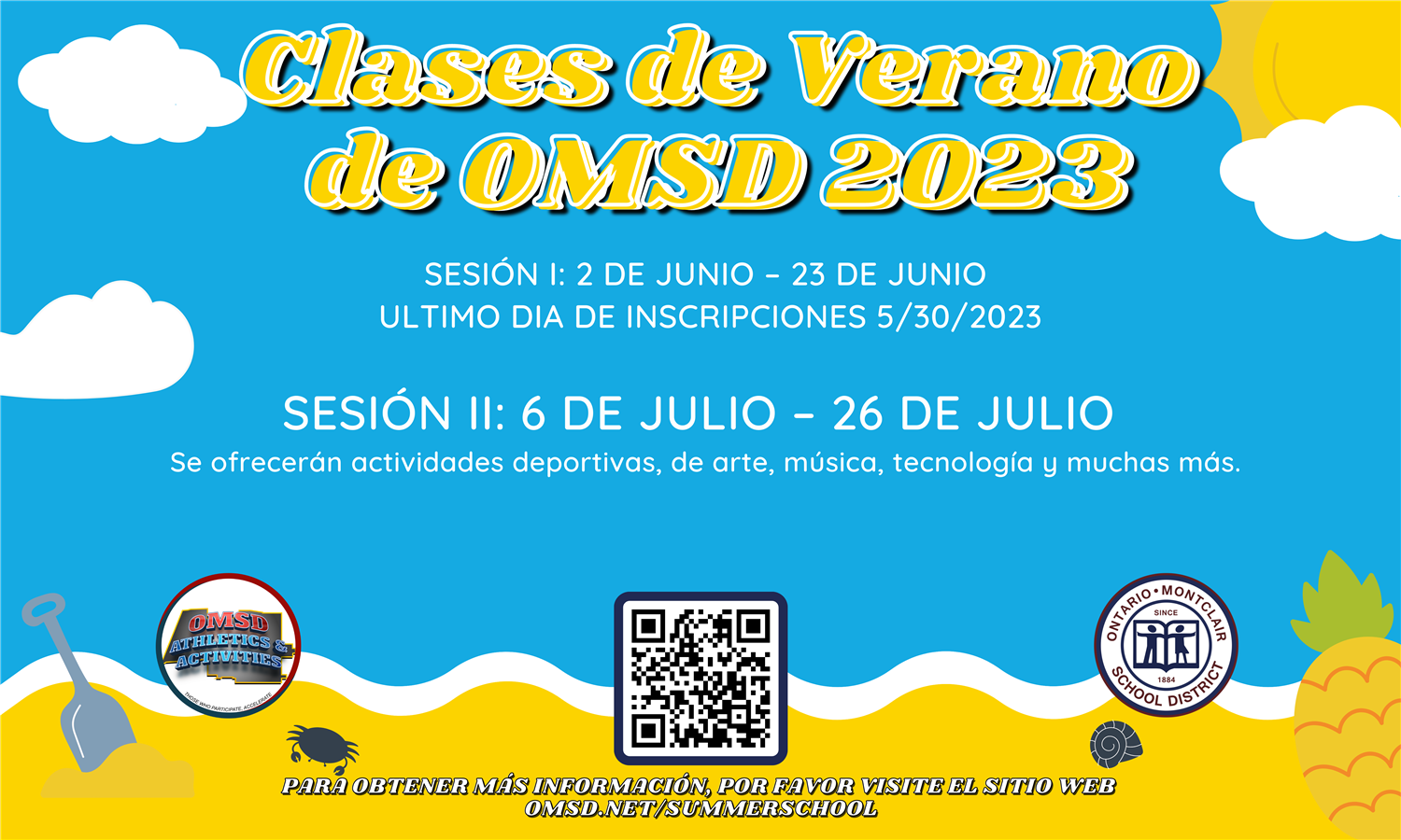 OMSD Summer School - Register Now by scanning the QR Code